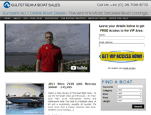 Tablet Screenshot of gulfstreamboatsales.com